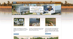 Desktop Screenshot of chesnutbayresort.com